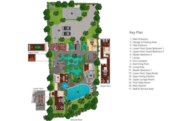 Villa Amaru Floorplan View | Ubud, Bali