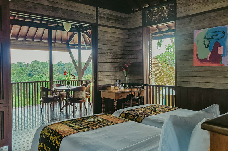 Villa Amaru Twin Bedroom with Balcony I Ubud, Bali