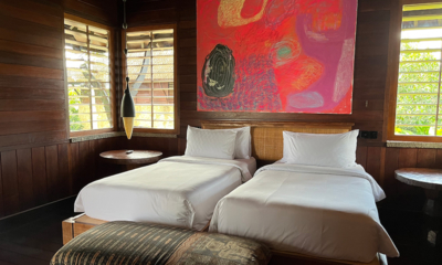 Villa Amaru Bedroom with Hanging Lamps I Ubud, Bali
