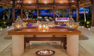 Villa Arika Living Area at Night | Canggu, Bali