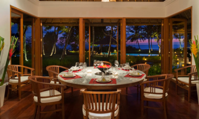 Villa Arika Dining Area at Night | Canggu, Bali