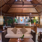Villa Jagaditha Indoor Living Area at Night | Canggu, Bali