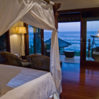 Villa Jagaditha Bedroom with Sea View at Night | Canggu, Bali
