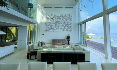 Villa Latitude Bali Indoor Living and Dining Area with Pool View | Uluwatu, Bali