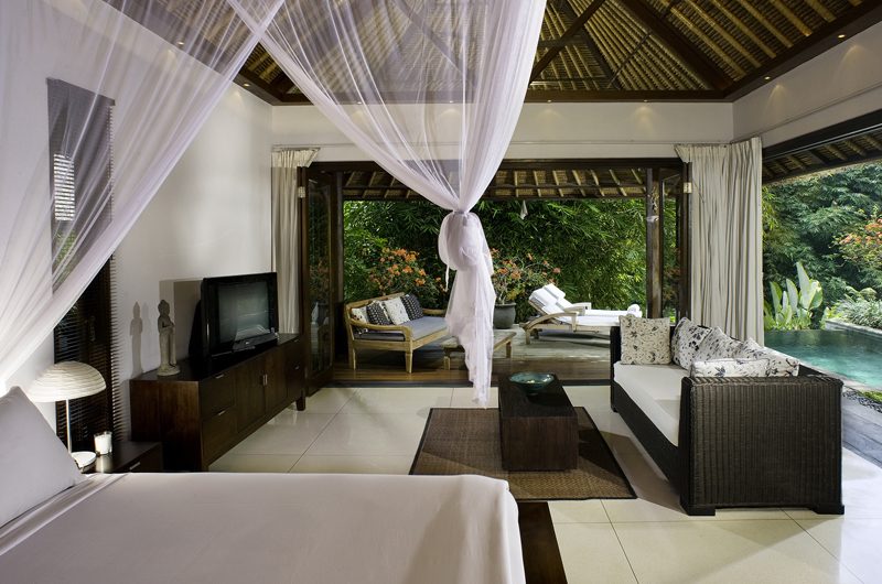 Villa Maya Retreat Bedroom with Pool View | Tabanan, Bali
