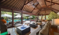 Villa Ramadewa Indoor Living Area With Pool View | Seminyak, Bali
