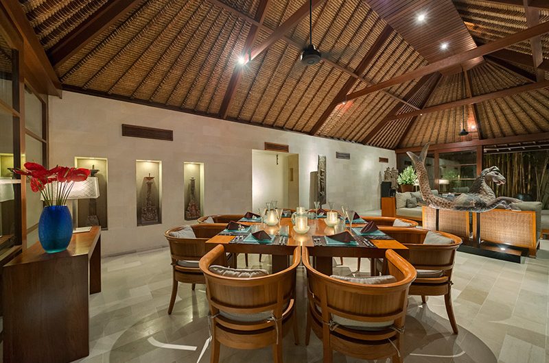 Villa Ramadewa Dining at Night | Seminyak, Bali