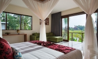 Villa Sally Two Bedroom Villa Bedroom with Seating | Canggu, Bali