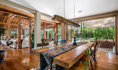 Villa Shambala Dining Area with Wooden Floor | Seminyak, Bali