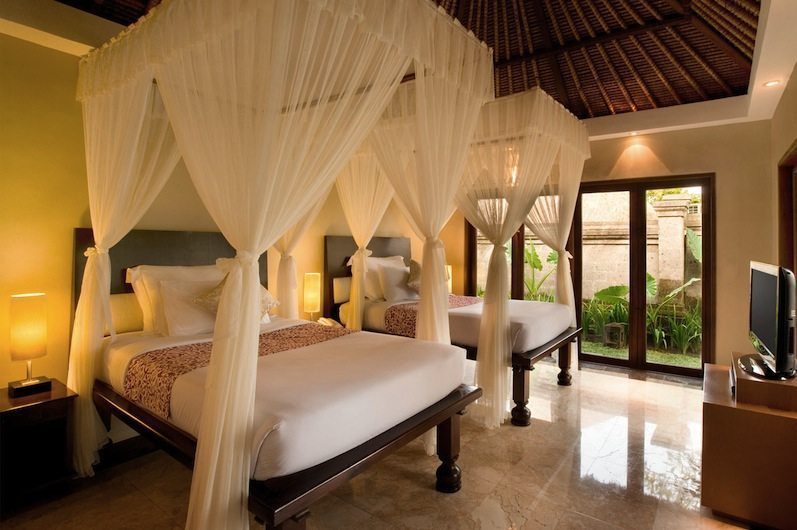 Kamandalu Resort Twin Pool Villa Bedroom | Ubud, Bali