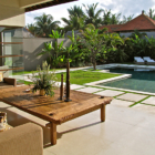 Nyaman Villas 2 Bedroom Pool Villa Pool Side Seating Area | Seminyak, Bali