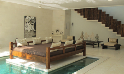 Nyaman Villas 4 Bedroom Pool Villa Seating Area | Seminyak, Bali