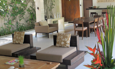 Nyaman Villas 4 Bedroom Pool Villa Indoor Seating Area | Seminyak, Bali