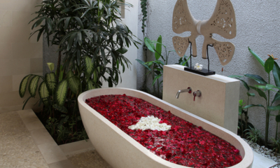 Nyaman Villas 4 Bedroom Pool Villa Romantic Bathtub Set Up | Seminyak, Bali