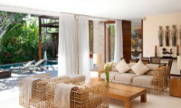 The Elysian Living Area with Pool View | Seminyak, Bali