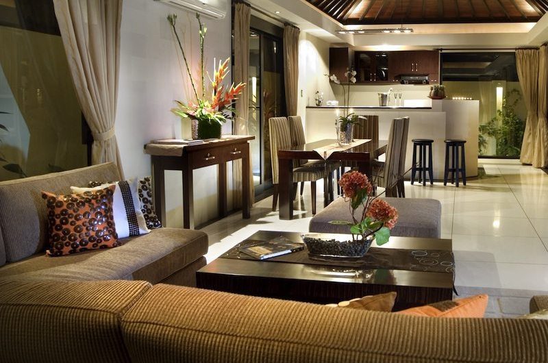 The Seri Villas Living and Dining Area I Seminyak, Bali