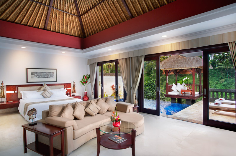 Viceroy Bali Deluxe Terrace Villa Bedroom with Seating | Ubud, Bali