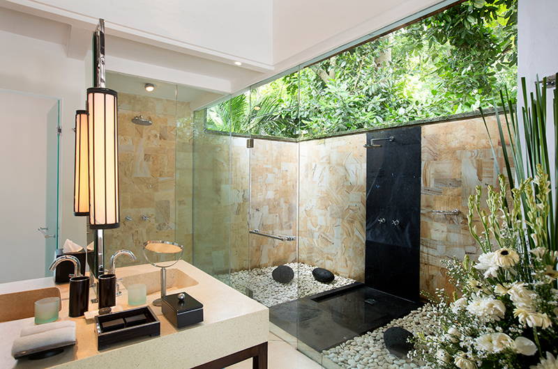 The Sanctuary Bali Bathroom Two with Open Plan Shower | Canggu, Bali