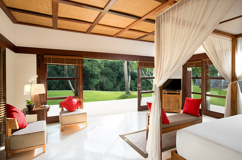 The Sanctuary Bali Bedroom Five with TV and View | Canggu, Bali