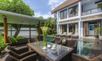 Marys Beach Villa Pool Side Dining | Canggu, Bali
