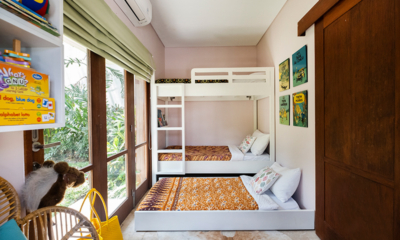 Villa Bayu Bayu Bawah Bedroom Two with Bunk Beds and View | Uluwatu, Bali