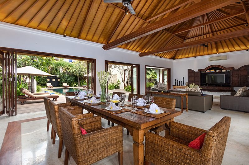 Villa Kipi Open Plan Dining Table | Seminyak, Bali
