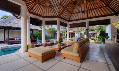 Villa Sesari Living Area with Pool View | Seminyak, Bali