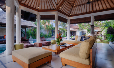 Villa Sesari Living Area with View | Seminyak, Bali