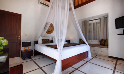 Villa Sesari Bedroom Three with Study Area and TV | Seminyak, Bali