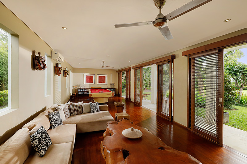 Villa Uma Nina Living Area with Billiard Table I Jimbaran, Bali