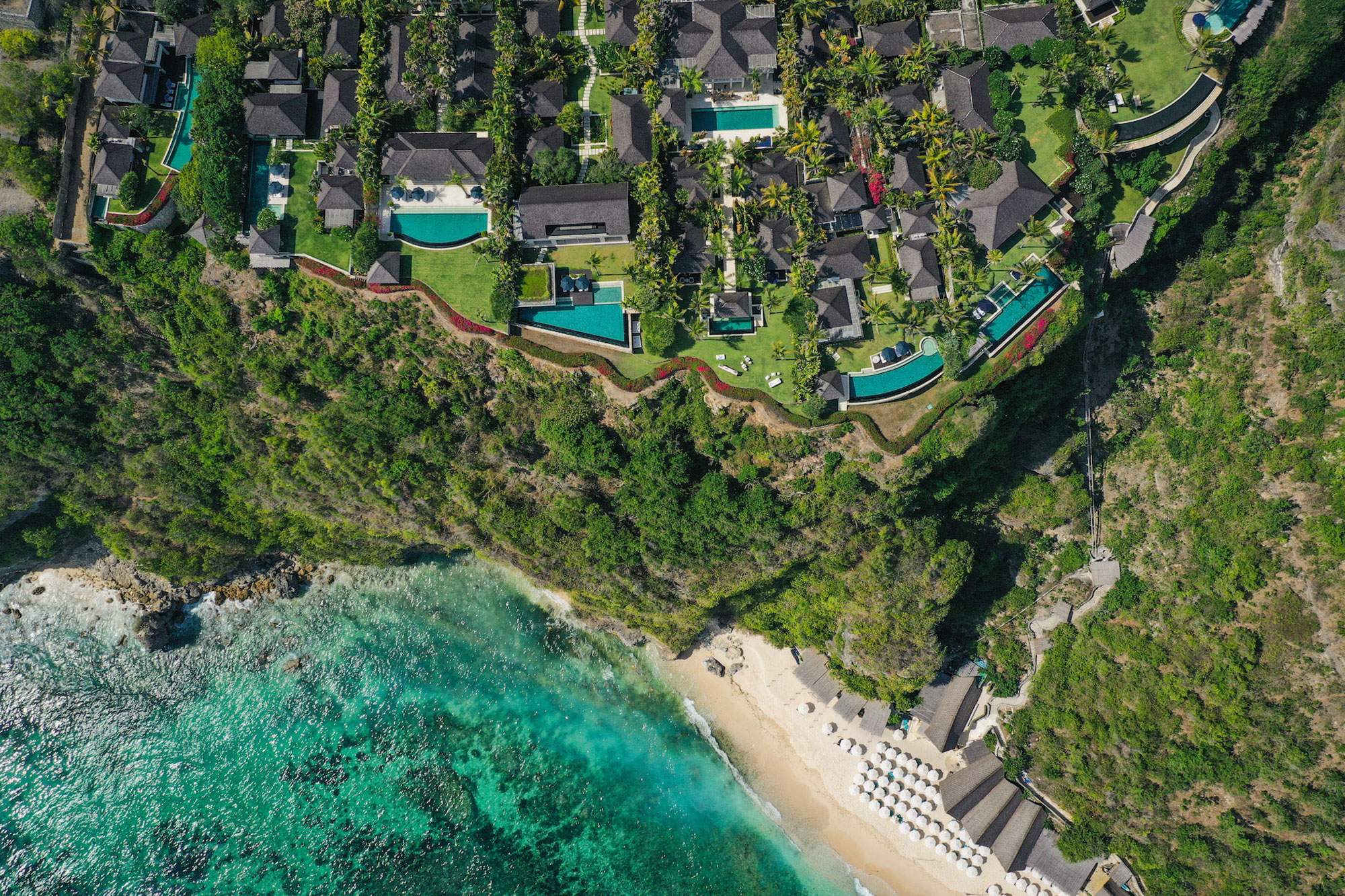 The Ungasan Clifftop Resort Bird's Eye View Floorplan | Ungasan, Bali