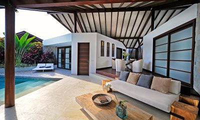 The Layar One Bedroom Villas Living Area with Pool View | Seminyak, Bali