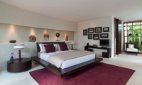 The Layar Three Bedroom Villas Bedroom with TV | Seminyak, Bali
