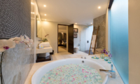 The Layar Four Bedroom Villas Romantic Bathtub Set Up | Seminyak, Bali