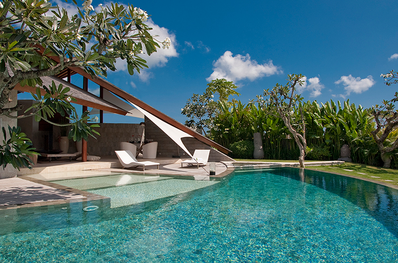 The Layar Three Bedroom Villa Pool During the Day | Seminyak, Bali