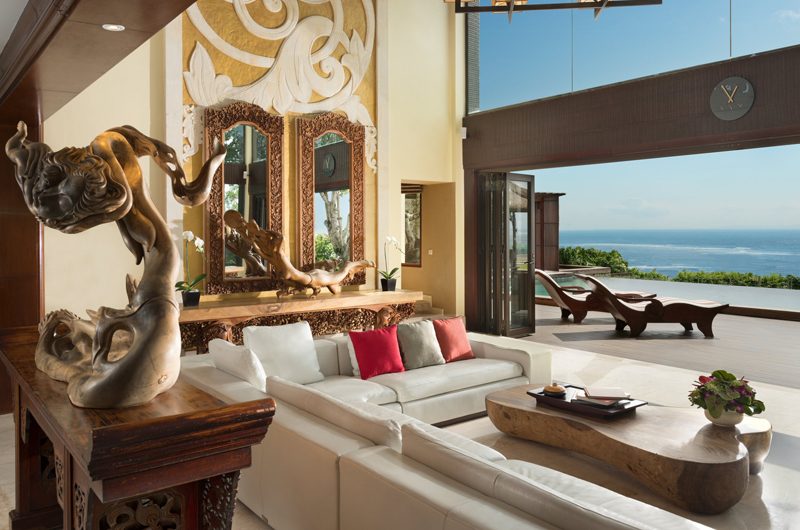 The Villas at Ayana Resort Bali Indoor Living Area with Sea View | Jimbaran, Bali