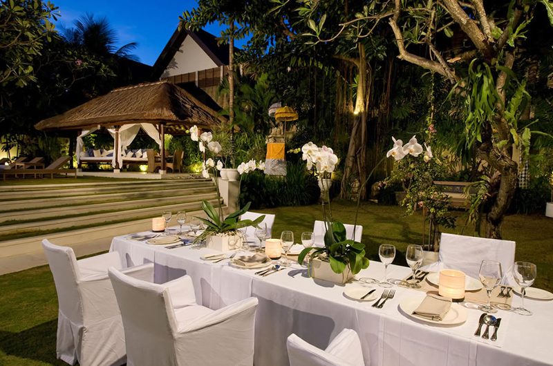 Casa Evaliza Outdoor Dining with Garden View | Seminyak, Bali