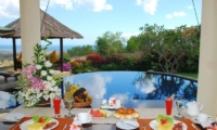 Frangipani Villa Pool Side Dining | Jimbaran, Bali