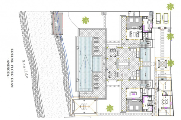 Villa Angsoka Ground Floorplan | Candidasa, Bali