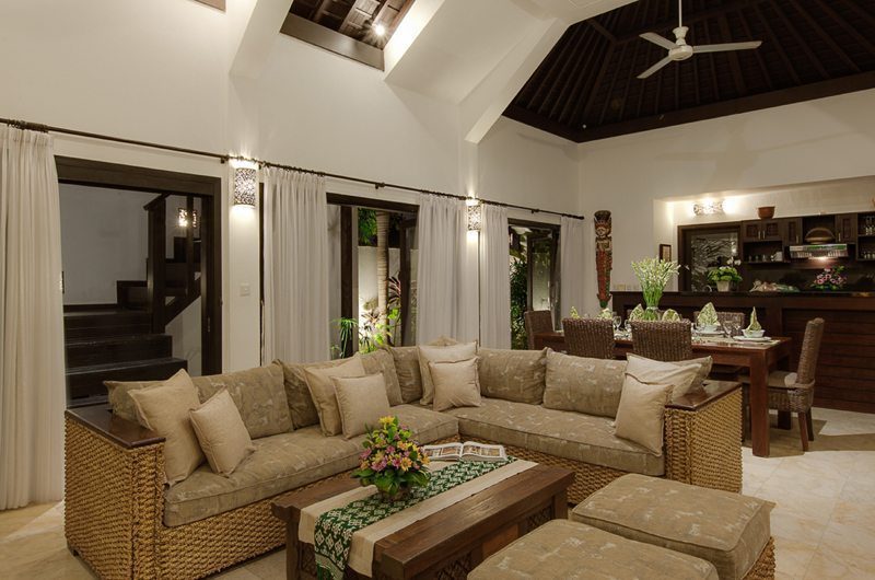 Villa Cempaka Living Area | Candidasa, Bali