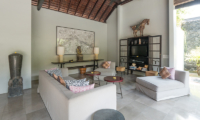 Villa De Suma Indoor Lounge Area with TV | Seminyak, Bali
