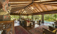 Villa East Indies Indoor Living Area with Pool View | Pererenan, Bali