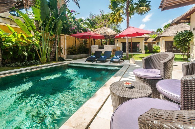 Villa Gembira Pool Side Seating | Seminyak, Bali