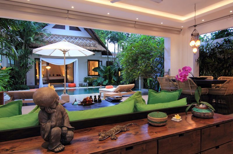 Villa Novaku Pool Side Living and Dining Area | Legian, Bali