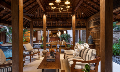 Villa Oost Indies Living Area at Night | Seminyak, Bali