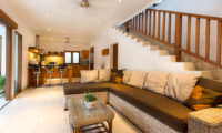 Villa Puri Temple Living Area with Up Stairs | Canggu, Bali