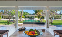 Matahari Villa Open Plan Lounge Area with Pool View | Seseh, Bali