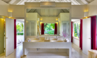 Matahari Villa His and Hers Bathroom with Mirror | Seseh, Bali