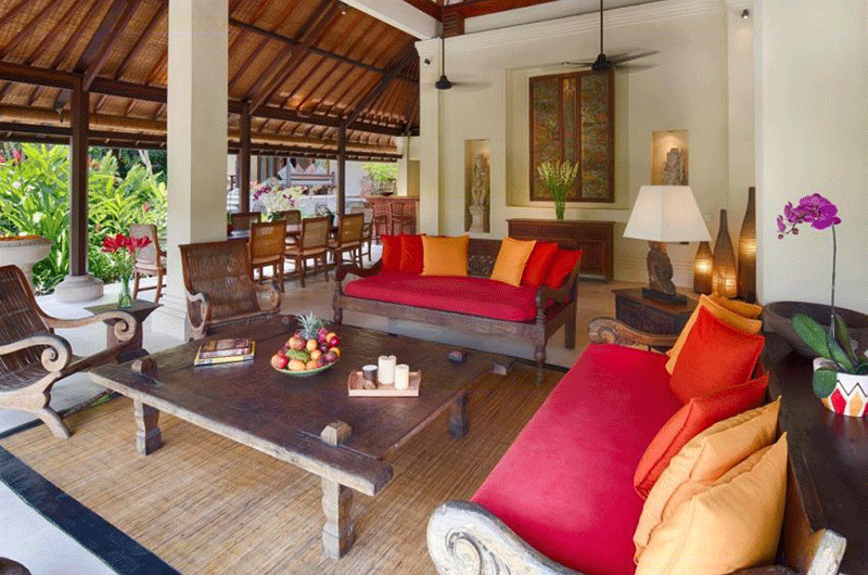 Villa Bougainvillea Open Plan Living Area | Canggu, Bali