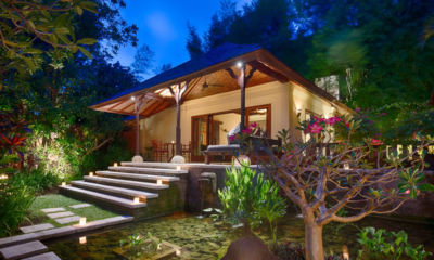 Villa Bougainvillea Exterior at Night | Canggu, Bali